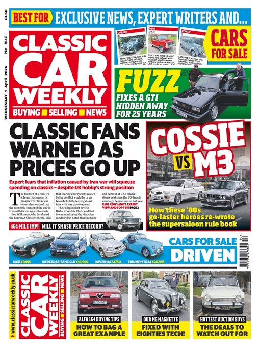 Title details for Classic Car Weekly by H BAUER PUBLISHING LIMITED - Available